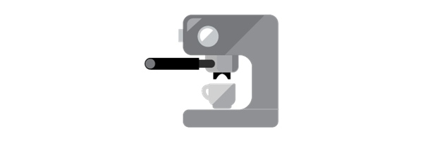 Handmatige espressomachine met piston